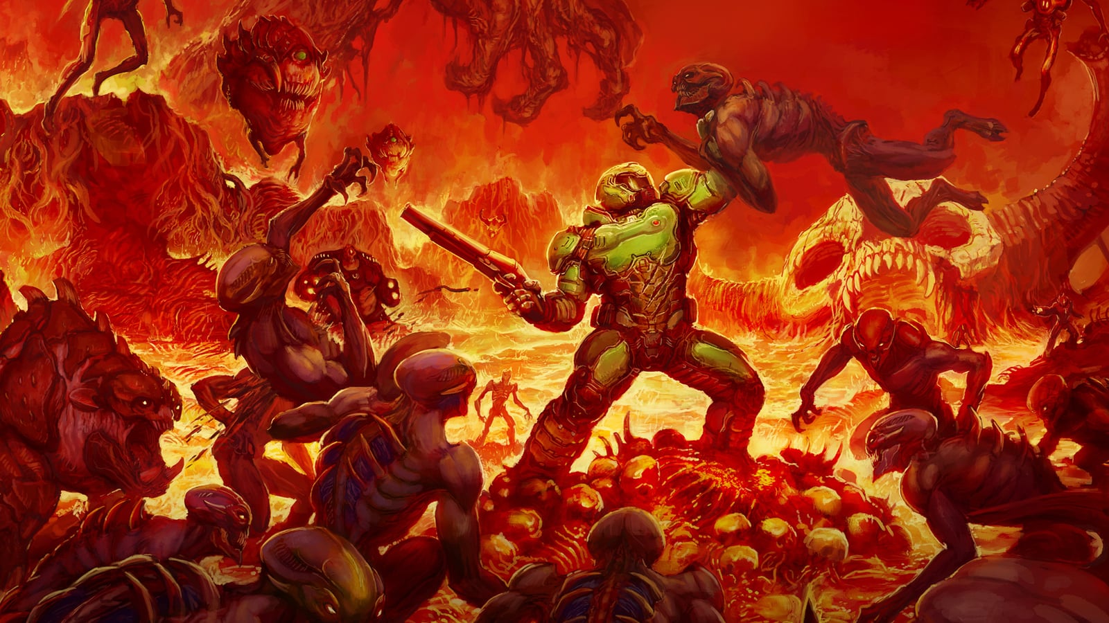 Official key art from DOOM